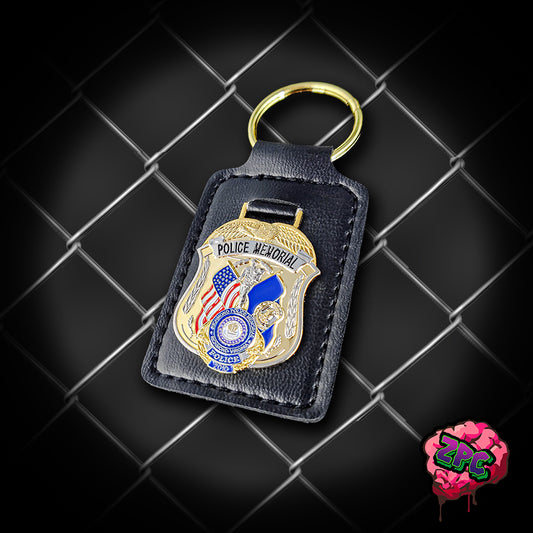RPD: Richmond VA Police Police Memorial Leather Keychain - Richmond VA Police Department