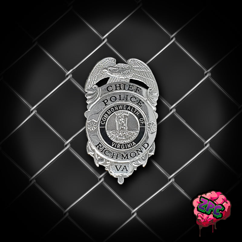 RPD: Richmond Virginia Chief Courtesy Mini Badge - Richmond VA Police Department