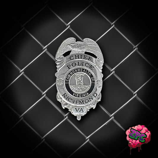 RPD: Richmond Virginia Chief Courtesy Mini Badge - Richmond VA Police Department