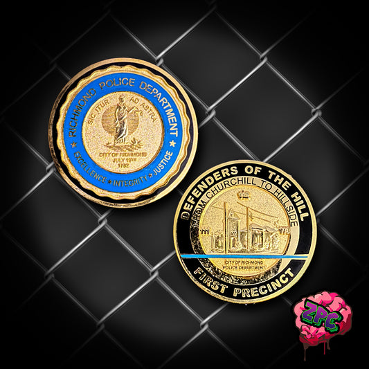 VA- Richmond Police Virginia -First Precinct Challenge Coin - Richmond VA Police Department