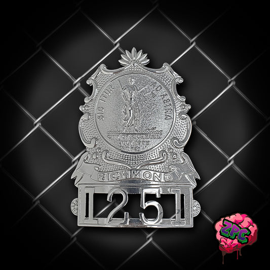 VA- Richmond VA Police Department Hat Badge