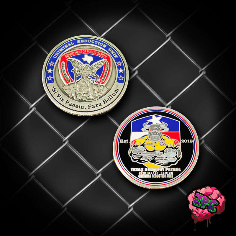 TX- TXDPS - Highway Patrol - Southeast Region Criminal Reduction Unit Coin - Texas Highway Patrol