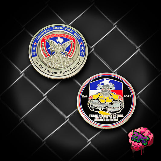 TX- TXDPS - Highway Patrol - Southeast Region Criminal Reduction Unit Coin - Texas Highway Patrol