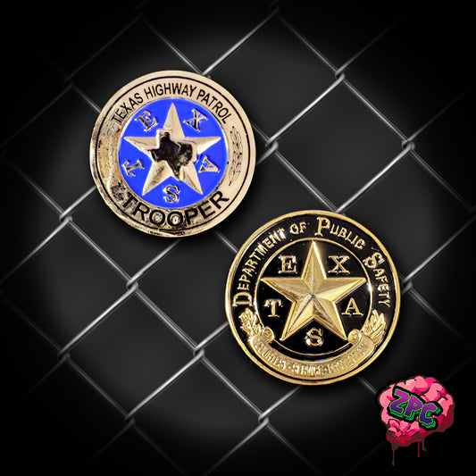 TX- TXDPS - Texas Highway Patrol Department of Public Safety Coin - Texas Highway Patrol