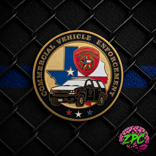 TX - Texas Highway Patrol - Commercial Motor Vehicle Enforcement Challenge Coin