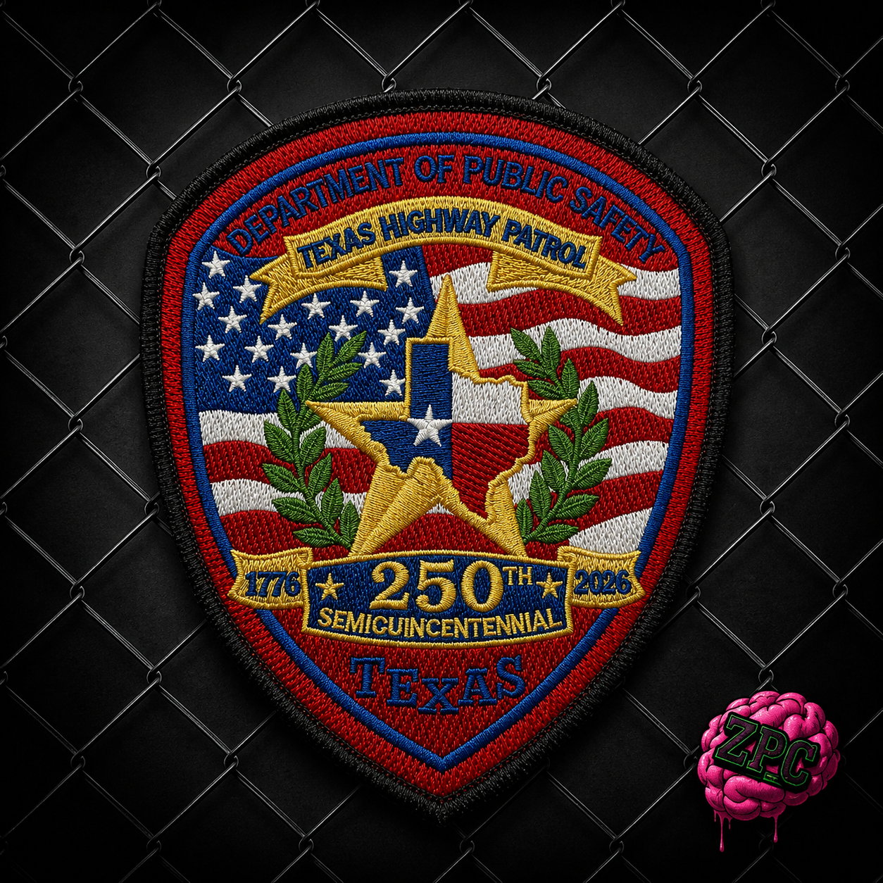 Texas Highway Patrol DPS 250th Semiquincentennial 1776-2026