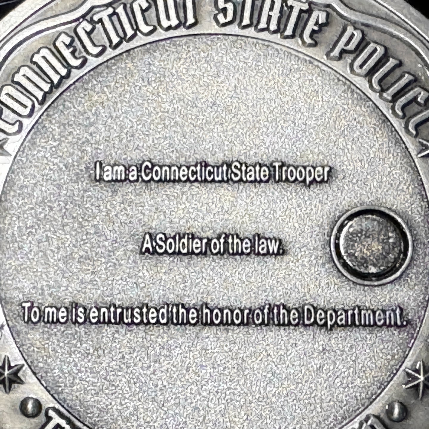 CSP- Troop "D" Danielson Secret Trooper Pledge Coin - Connecticut State Police