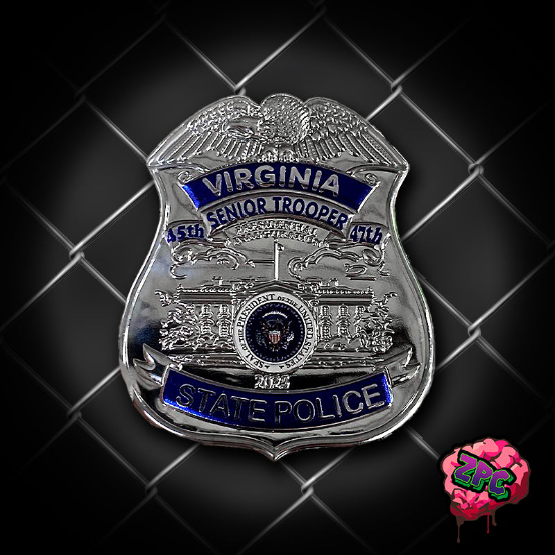 Vsp Patch VSP- Virginia State Police 2025 Inauguration Flex-Badge – ZOMBIE HQ