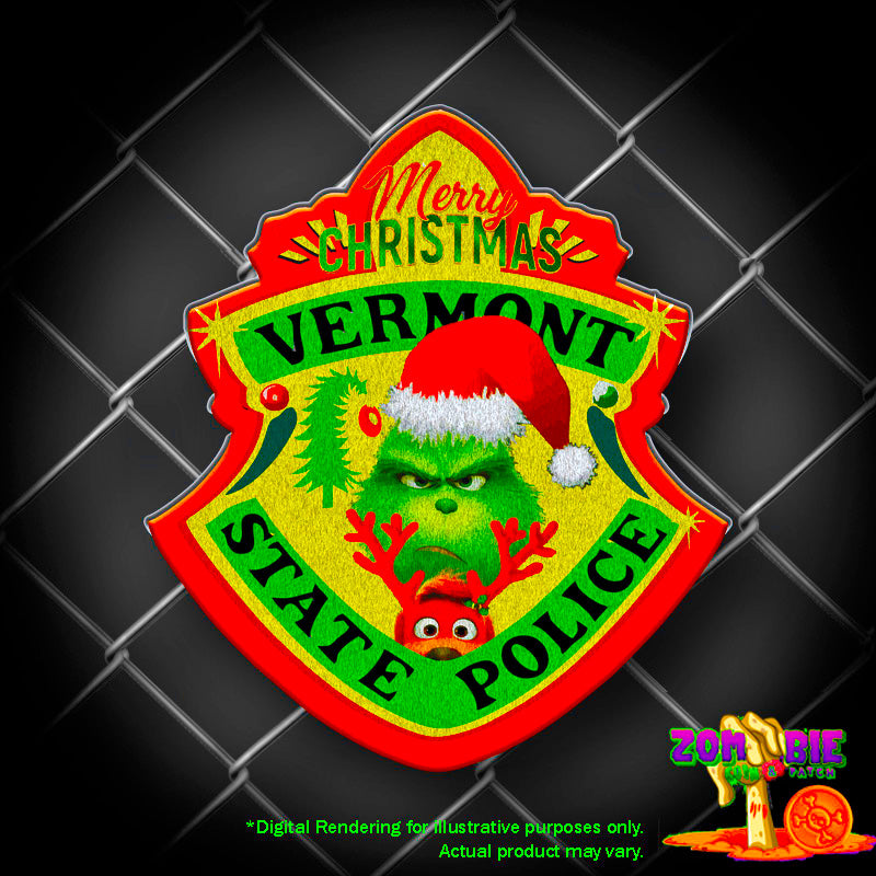 VT- Vermont State Police - Christmas- Holiday Patch- "Humbug"