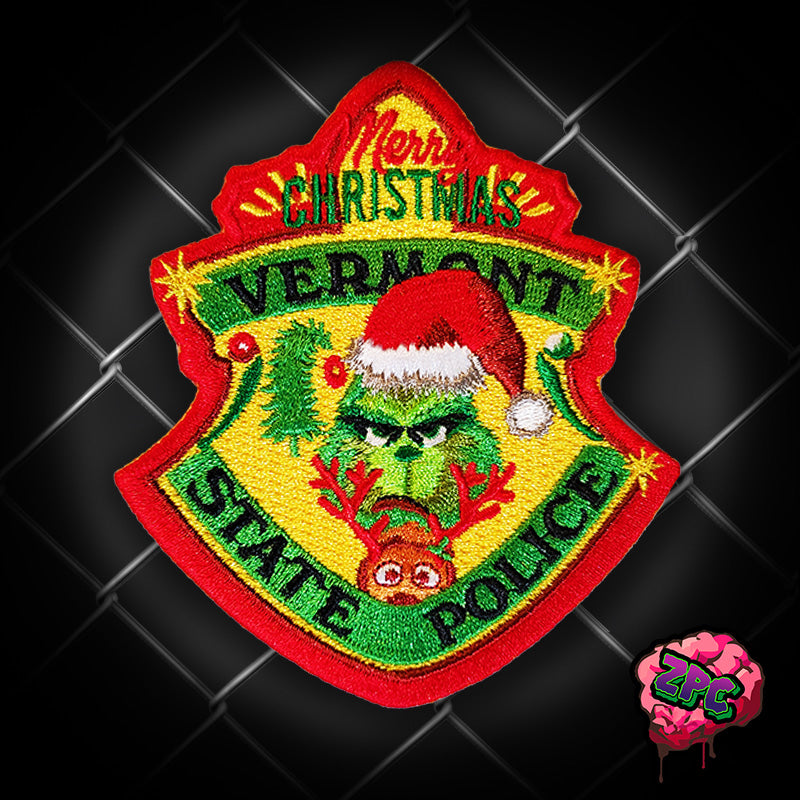 VT- Vermont State Police - Christmas- Holiday Patch- "Humbug"