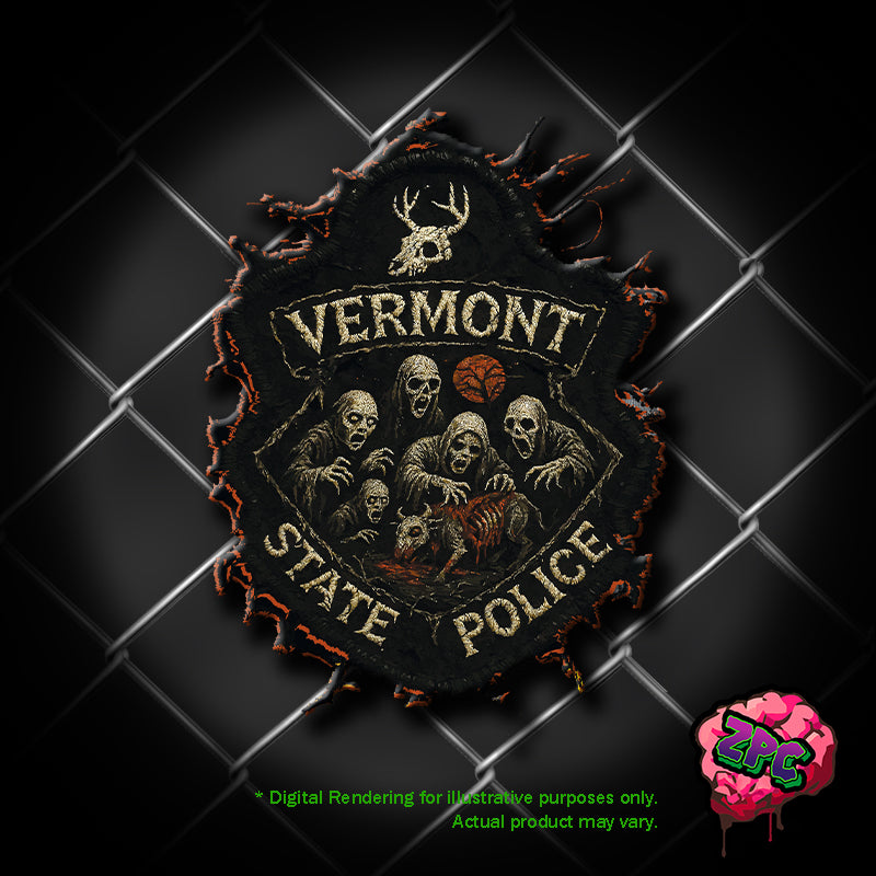 VSP- VERMONT STATE POLICE- Halloween 2025- Holiday Patch "Craving Cow"