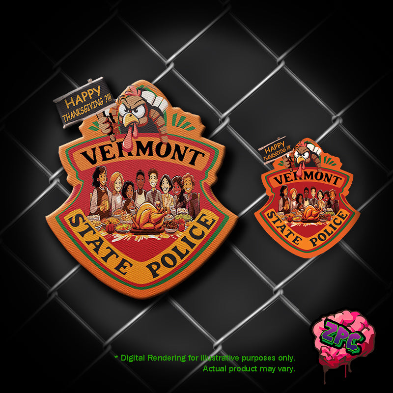 VSP- VERMONT STATE POLICE- Thanksgiving 2025- Holiday Patch "Gather at the Table"