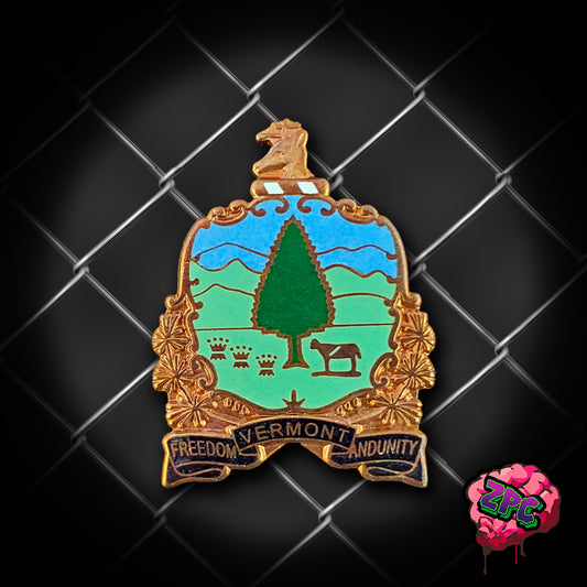 VSP: Enameled Seal Badge - Vermont State Police