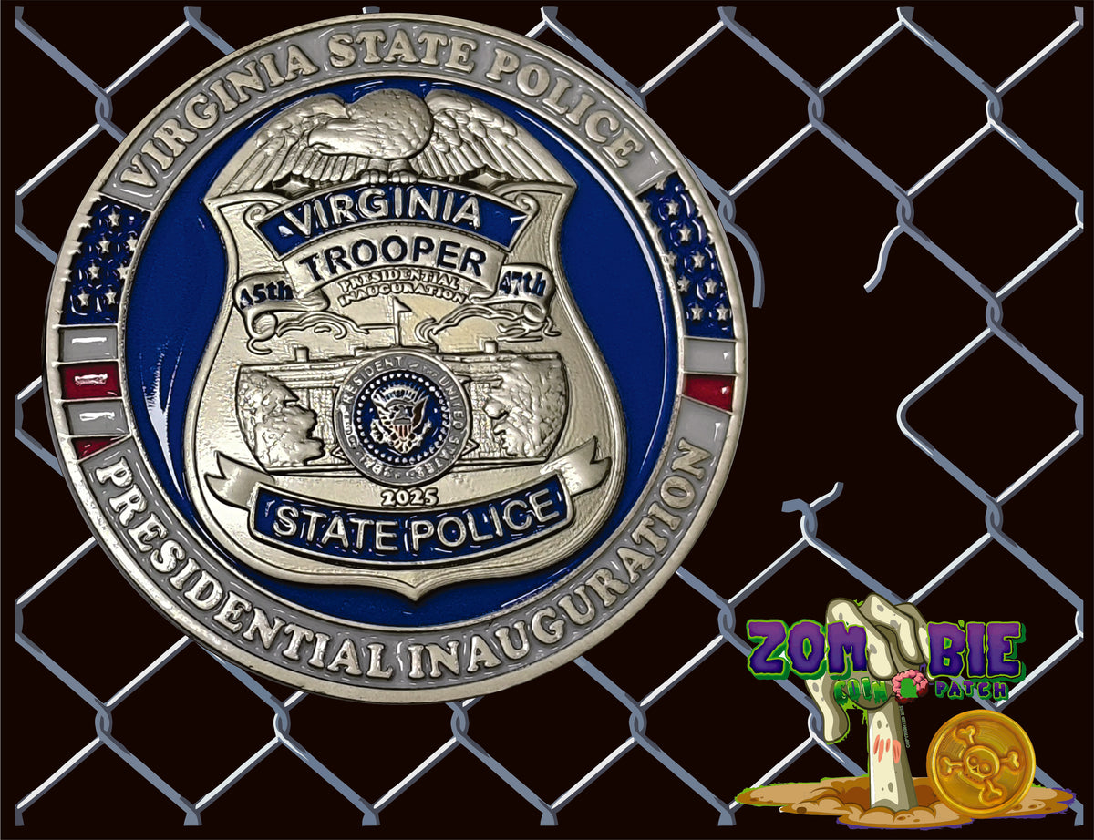 Vsp Patch VSP- VIRGINIA STATE POLICE 2025 Inauguration Coin – ZOMBIE HQ