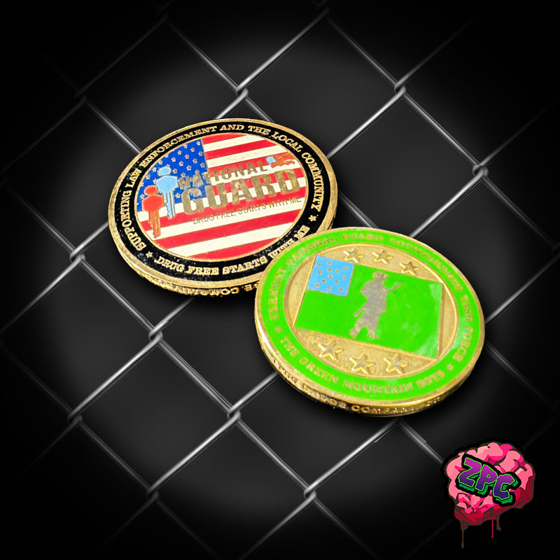 VT- Vermont State Police -Counter-Drug Task Force Coin - Vermont National Guard