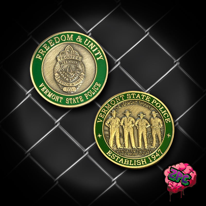 VT- VSP - Vermont State Police Honoring -PAST - PRESENT - FUTURE- Vermont State Police