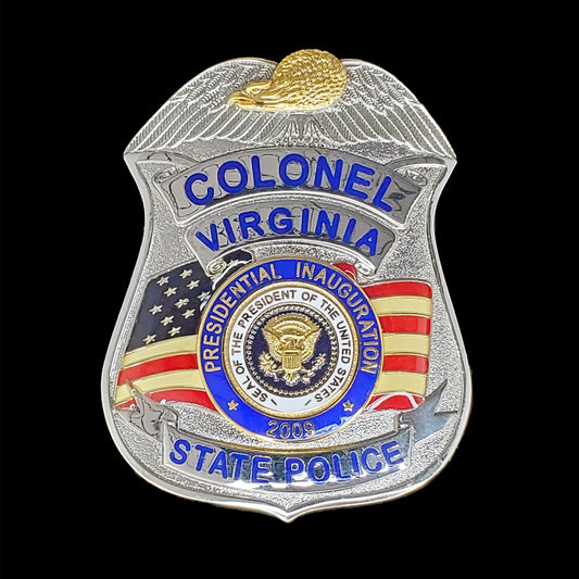 VSP- Virginia State Police - VSP 2009 Presidential Inauguration Colonel Badge - Virginia State Police