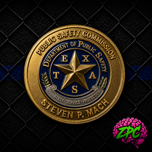 TX- Texas Highway Patrol Public Safety Commission Chairmen Challenge Coin