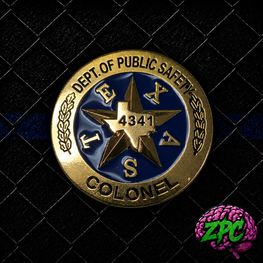 TX- Texas Department of Public Safety - Highway Patrol - DPS Colonel Challenge Coin