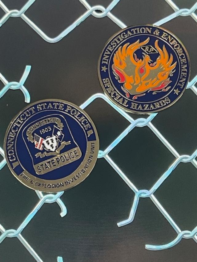 CSP-Connecticut State Police-Special Hazards Investigation and Enforcement Challenge Coin