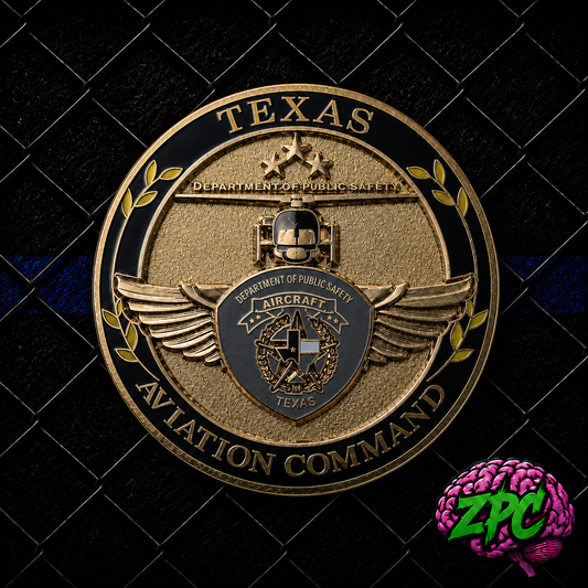 TX- Texas Highway Patrol - DPS Aviation Command Challenge Coin