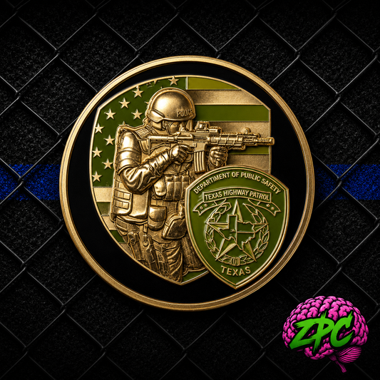 TX- Texas Highway Patrol Swat Challenge Coin